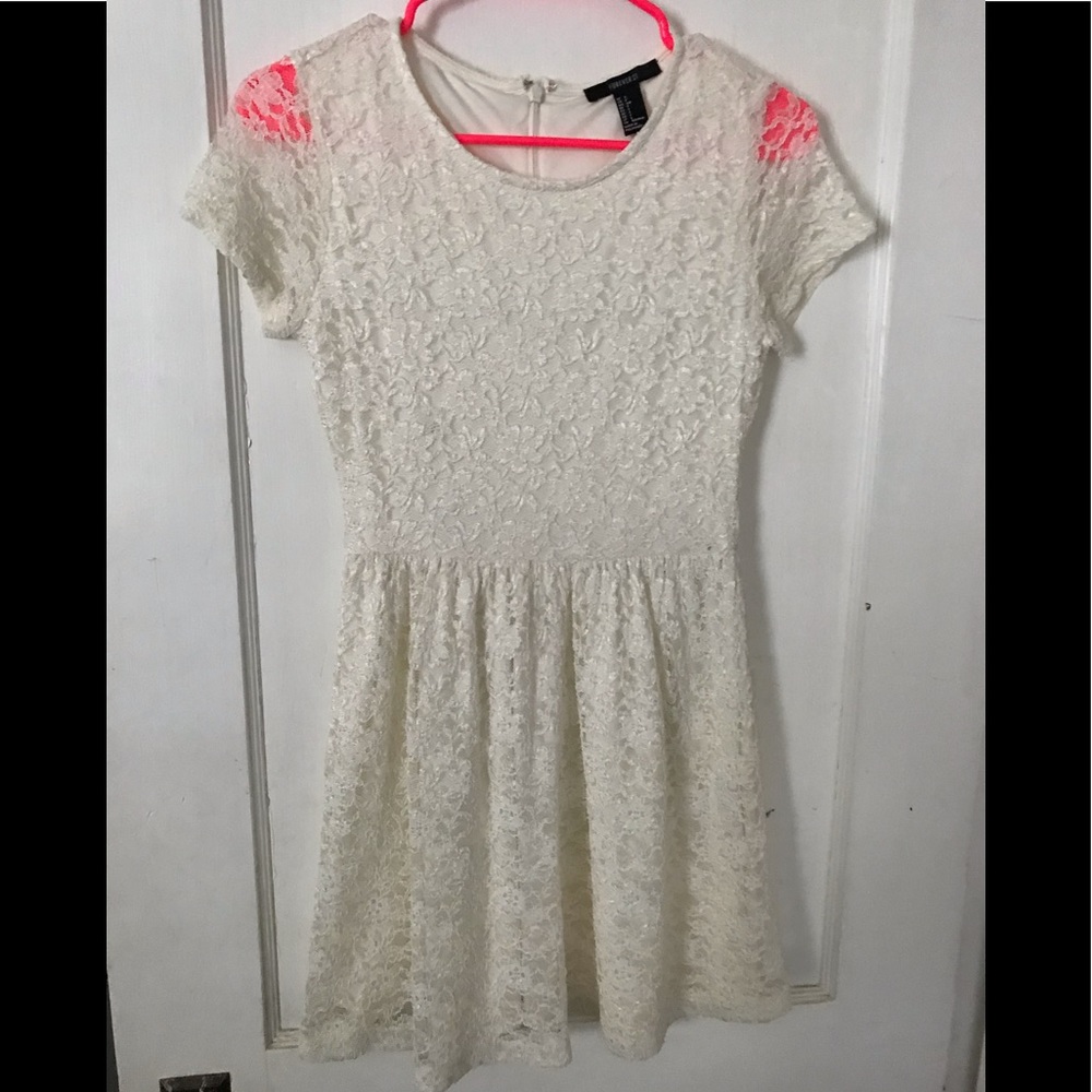 Cream Lace Dress
